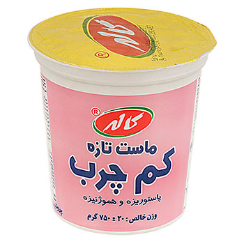 ماست تازه 4 درصد چربی 750 گرمی کاله